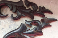 Load image into Gallery viewer, Holz schwarz 8mm Lobe Piercing Hook Flame 8cm lang
