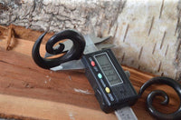 Load image into Gallery viewer, Ebony Piercing Holz dunkelbraun Spirale 8mm 10mm
