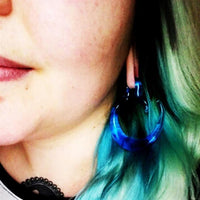 Cargar imagen en el visor de la galería, Ohr- Piercing Feuerglas Spiral Taper Dehner Ohrgewicht
