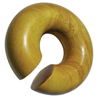 Cargar imagen en el visor de la galería, Ohr Donut Piercing Ohrgewicht Jackfrucht Holz Ring
