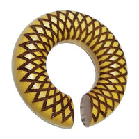 Load image into Gallery viewer, Donut Ohr Piercing Dahlie Jackfrucht Holz Ohrgewicht
