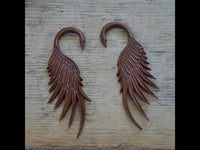 Load image into Gallery viewer, Sawoholz Piercing Dehnschnecke Phönix 4mm 6mm
