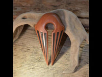 Cargar imagen en el visor de la galería, Ohrgewicht Sawoholz Pfeil 14mm Piercing Streifen
