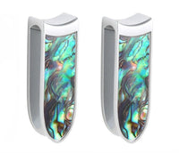 Cargar imagen en el visor de la galería, Ohrgewicht Ohrhänger Piercing Edelstahl Perlmutt 12mm
