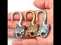 Load image into Gallery viewer, Ohrgewicht Kupfer Piercing 5mm Hook Elefant
