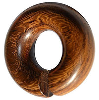 Cargar imagen en el visor de la galería, Ohr Piercing Parasitholz Holz Ohrgewicht Ring Donut
