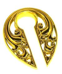 Cargar imagen en el visor de la galería, Ohrgewicht Piercing Schlüsselloch Edelstahl PVD Tropfen
