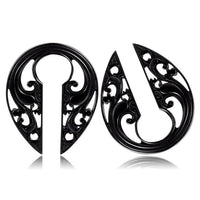 Cargar imagen en el visor de la galería, Ohrgewicht Piercing Schlüsselloch Edelstahl PVD Tropfen
