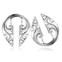 Cargar imagen en el visor de la galería, Ohrgewicht Piercing Schlüsselloch Edelstahl PVD Tropfen
