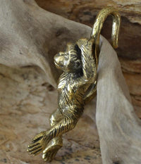 Cargar imagen en el visor de la galería, Ohrgewicht 4mm Hook Messing Affe 70mm Dehner
