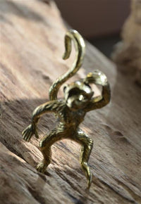 Cargar imagen en el visor de la galería, Ohrgewicht 4mm Hook Messing Affe 70mm Dehner
