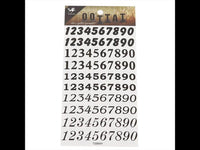 Load image into Gallery viewer, Tattoo schwarz Zahlen 10 Reihen 0-9 diverse Schriftarten Schreibstile temporär Klebetattoos
