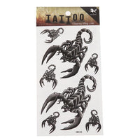 Cargar imagen en el visor de la galería, Klebetattoo Skorpione grau schwarz diverse Größen 7 Motive 1 Bogen
