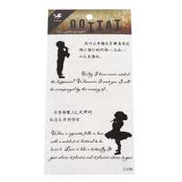 Cargar imagen en el visor de la galería, Klebe Tattoos Junge Mädchen Sprüche Liebe asiatisch Englisch 1 Bogen 4 Motive
