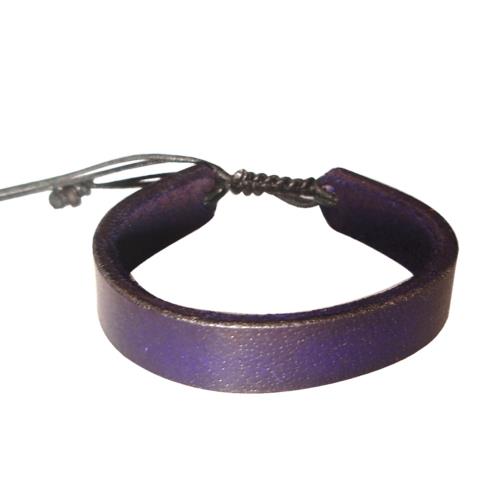 Lederarmband Leder Armband dunkel lila Unisex Schmuck Freundschaftsarmband Herren Damen