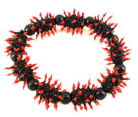 Load image into Gallery viewer, Stachel Silikonarmbänder schwarz Spitzen rot Armbänder Armband Silikon Silikonarmband Schmuck
