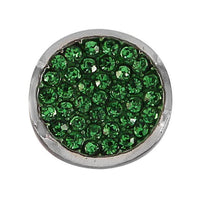 Load image into Gallery viewer, Chunks Glaskristall Glitzer Buttons Druckknöpfe Click Button Lederarmband Chunk Edelstahl
