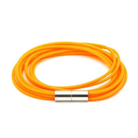 Load image into Gallery viewer, Silikonarmbänder Farben Schnüre Armband Silikon fünffach mehrlagig Magnetverschluss unisex
