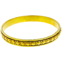 Cargar imagen en el visor de la galería, Messing Brass Armreif rot golden Kreise 9 mm nickelfrei antik Tribal 69 mm Schmuck
