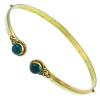 Load image into Gallery viewer, Brass Oberarmreif Punkte gold Onyx grün rund Seil Spiralbogen nickelfrei verstellbar Tribal Armreif
