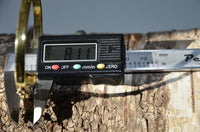 Cargar imagen en el visor de la galería, Messing Armreif gold Amethyst Tropfen verstellbar verziert
