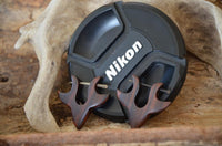 Load image into Gallery viewer, Ohrringe Narraholz Holz Creolen Horn Pin Stick Hirsch
