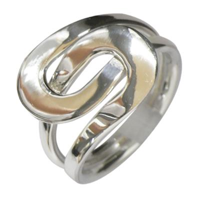 Silberring Schleifen ineinander Ringe Ring 925er Sterling Silber Damen Designer Schmuck