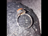 Cargar imagen en el visor de la galería, Silberringe Karneol Seil Bögen Kugeln oval 925
