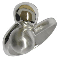 Load image into Gallery viewer, Silberring Kugeln matt glänzend Ring 925er Sterling Silber Damen Designer Schmuck

