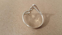 Cargar imagen en el visor de la galería, Silberring S-Formen schwungvoll Ring 925er Sterling Silber Damen Schmuck
