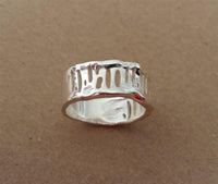 Load image into Gallery viewer, Silberring Löcher oval Ring aus 925er Sterling Silber Silberschmuck Unisex Designer Schmuck Ringe
