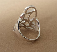 Load image into Gallery viewer, Silberring filigran Bögen glänzend Ring aus 925er Sterling Silber Damen Silberschmuck Ringe
