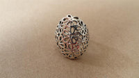 Load image into Gallery viewer, Silberring filigran Blumen Ornamente breit Ring 925er Sterling Silber Damen Schmuck Ringe
