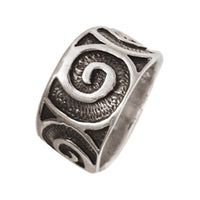 Load image into Gallery viewer, Silberring Spiralen groß dunkel oxidiert aus 925er Sterling Silber Damen Silberschmuck Ringe
