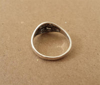 Load image into Gallery viewer, Silberring filigran Kreuz Mandel Band Ring 925er Sterling Silber Damen Schmuck Ringe
