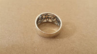 Load image into Gallery viewer, Silberring breit feine Spiral Ornamente Ring 925er Sterling Silber Damen Schmuck
