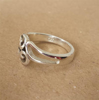 Cargar imagen en el visor de la galería, Silberring Schnörkel Glanz Ringe Ring 925er Sterling Silber Damen Herren Schmuck
