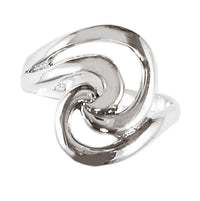 Load image into Gallery viewer, Silberring Ring geschwungene Wellen Strudel Ringe 925er Sterling Silber Schmuck
