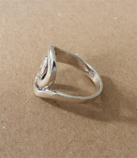 Load image into Gallery viewer, Silberring Ring geschwungene Wellen Strudel Ringe 925er Sterling Silber Schmuck
