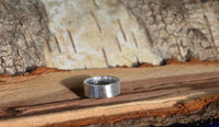 Cargar imagen en el visor de la galería, Bandring gerade 7mm breit gebürstet 925 Sterling Silber

