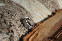 Cargar imagen en el visor de la galería, Bandring gerade 7mm breit gebürstet 925 Sterling Silber
