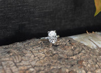 Cargar imagen en el visor de la galería, Silberring filigran Eule 925 Sterling Silber Ring
