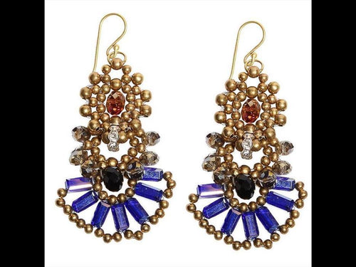 Brass Glaskristall Ohrringe lila silber gold schwarz Glitzerring Ohrhänger Ethno Designer