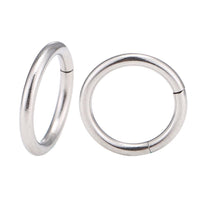 Load image into Gallery viewer, Universal Piercing Segmentring Klicker Edelstahl silbern Piercingring
