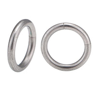 Load image into Gallery viewer, Universal Piercing Segmentring Klicker Edelstahl silbern Piercingring
