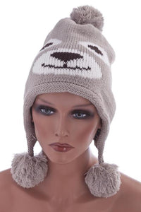 Cargar imagen en el visor de la galería, Unisex Tiermütze Norwegermütze Nepalmütze Strick in Paige
