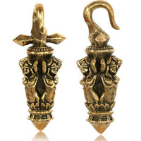 Cargar imagen en el visor de la galería, Piercing 36g Ohrgewicht Brass gold Spitze Hook 4mm
