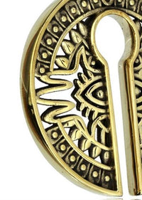 Cargar imagen en el visor de la galería, Piercing 31g Ohrgewicht Brass gold 8mm Kreis Auge
