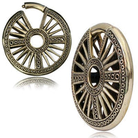 Load image into Gallery viewer, Clicker Piercing Ohrgewicht Rad 5mm Messing 27g
