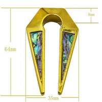 Load image into Gallery viewer, Piercing Ohrgewicht Edelstahl 41g Paua Pfeil 8mm
